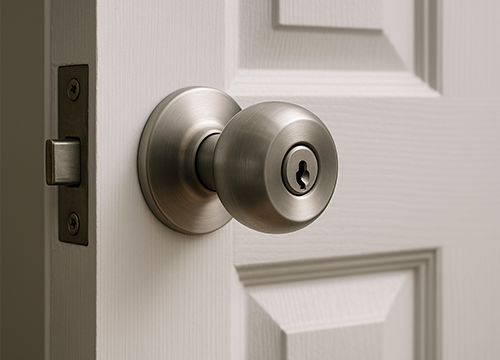 Stainless steel doorknob lock