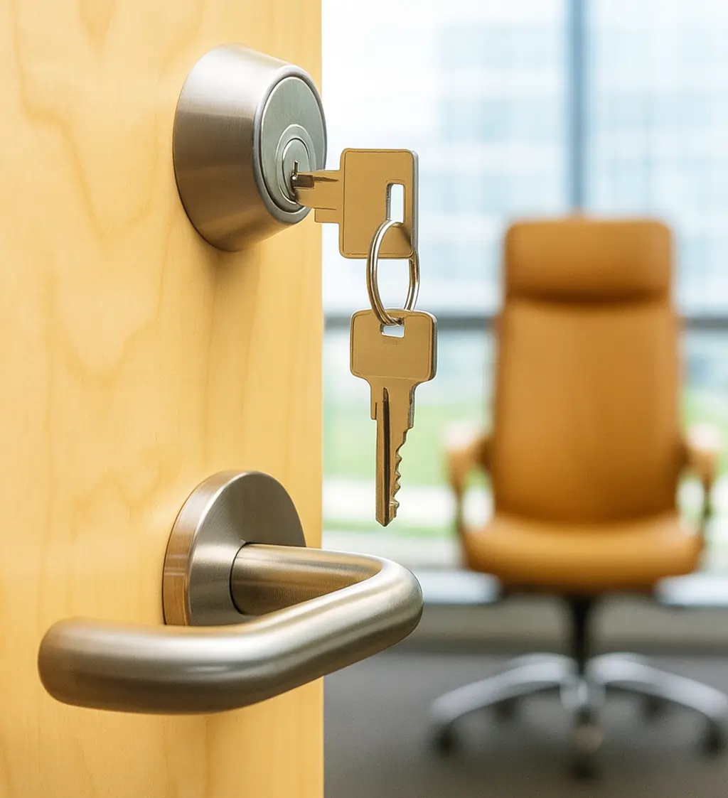 Commercial locksmith in Forest Park GA securing business entrances