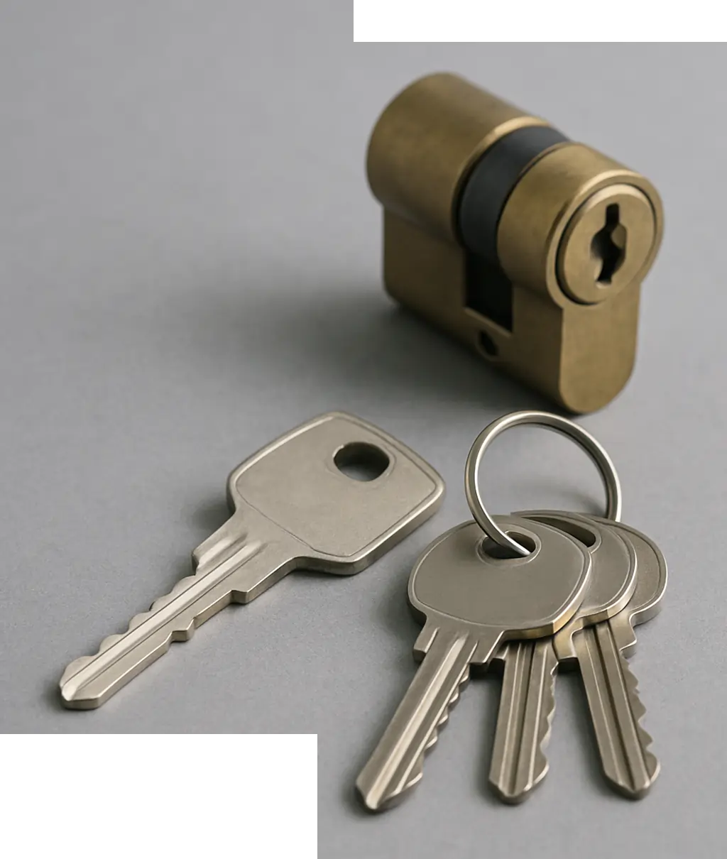 Before and after residential lock rekey