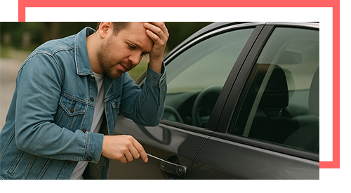 Car lockout assistance in suburban area